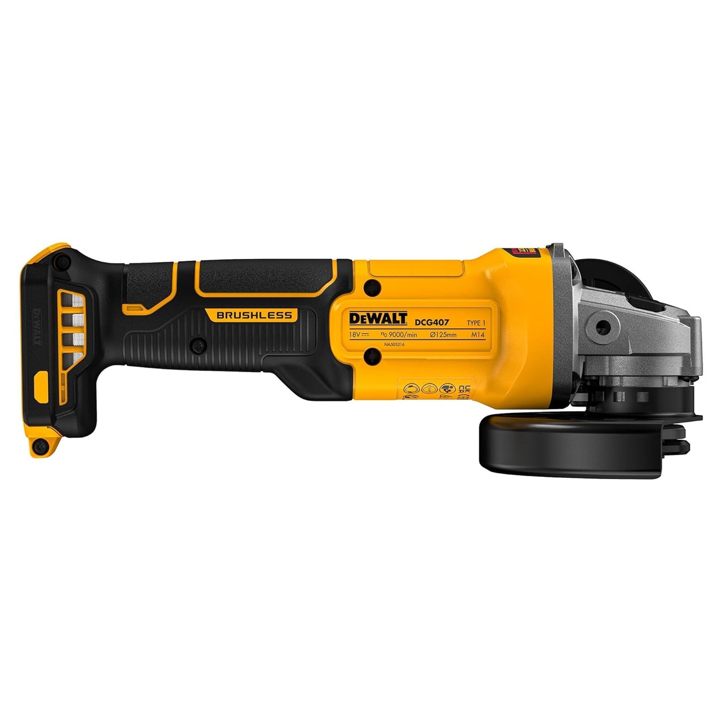 Dewalt DCG407N XR 18V 125mm Brushless Mini Grinder