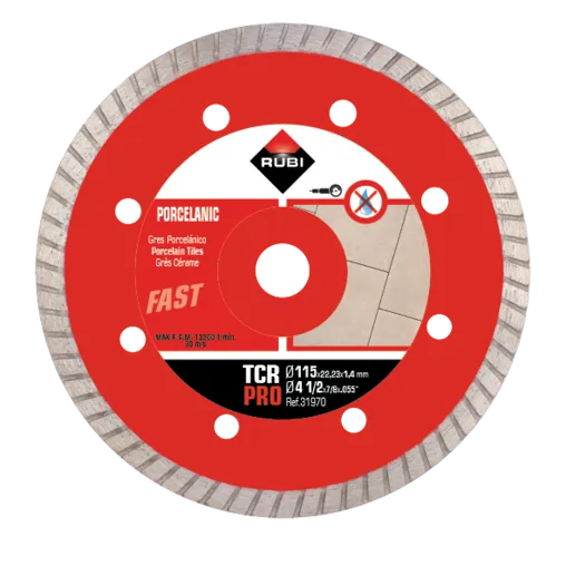 Turbo Porcelain Stoneware Diamond Disc -TCR 115mm PRO Rubi