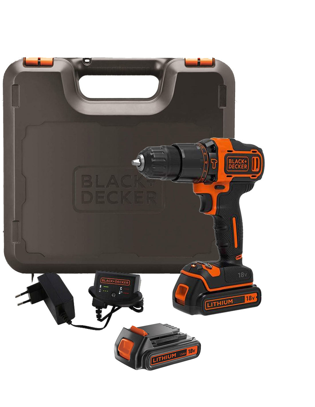 Taladro percutor BDCHD18KB 18V  Black+Decker BLACK + DECKER - 1