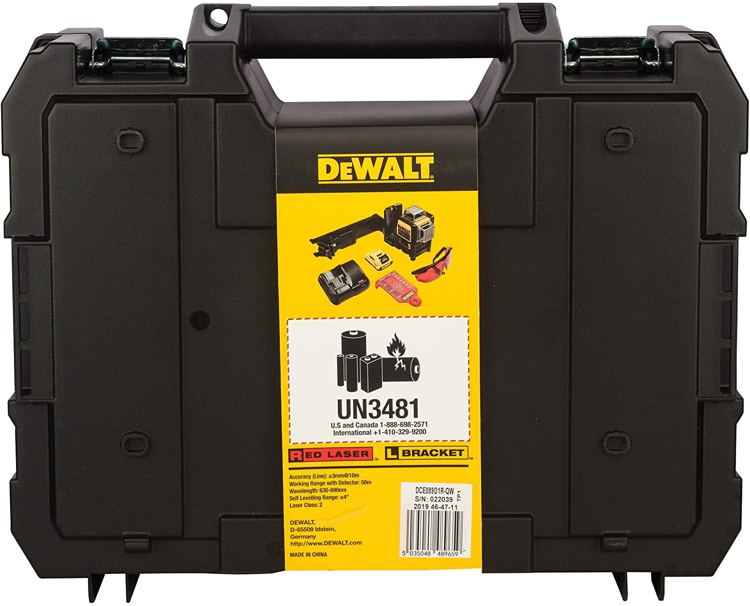 Nivel Láser Autonivelante 3 líneas 360º color rojo DCE089D1R Dewalt DEWALT - 10