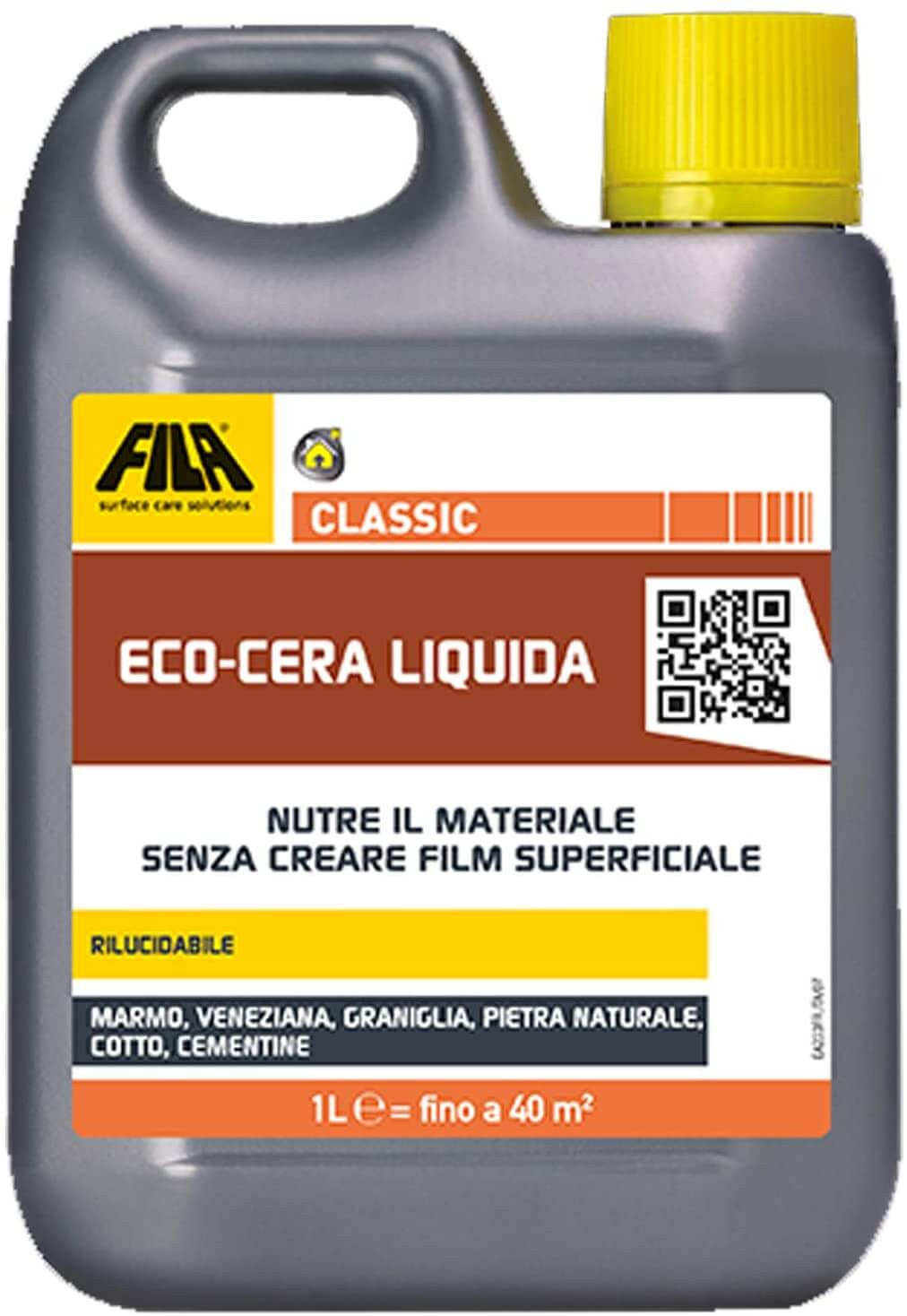 Bote Cera líquida para barro, mármol pulido y aglomerados pulidos 1L Fila CLASSIC FILA - 1