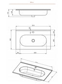 Conjunto de Baño Mueble Box Nogal Valenti + Lavabo Ada VisoBath VISOBATH - 6