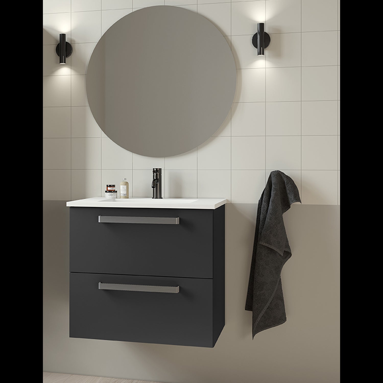 Conjunto de Baño Bondi Ceniza Visobath VISOBATH - 1