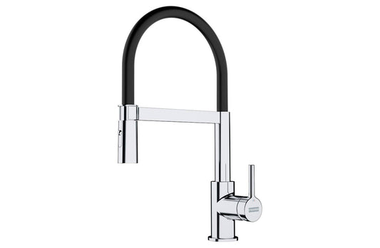 Grifo cocina Lina Semi-Pro Cromo/negro Extensible Franke FRANKE - 1