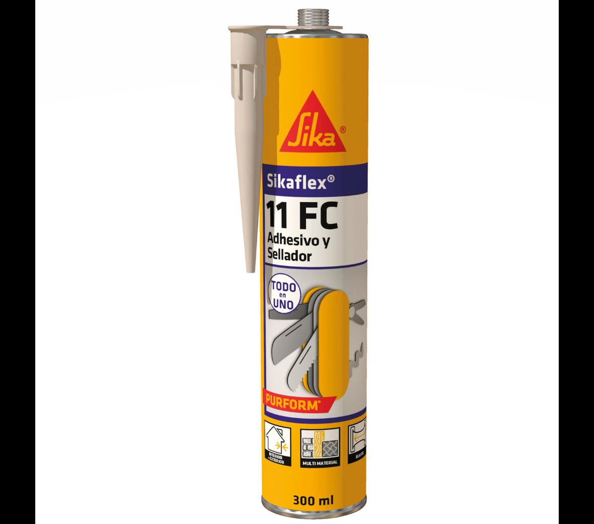 Cartucho Adhesivo y Sellador de Juntas elástico 300ml Sikaflex -11 FC Purform SIKA - 1