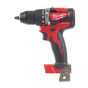 Taladro percutor compacto M18 + 2 bat 4Ah + cargador + maletín Milwaukee M18 CBLPD-402C  - 2