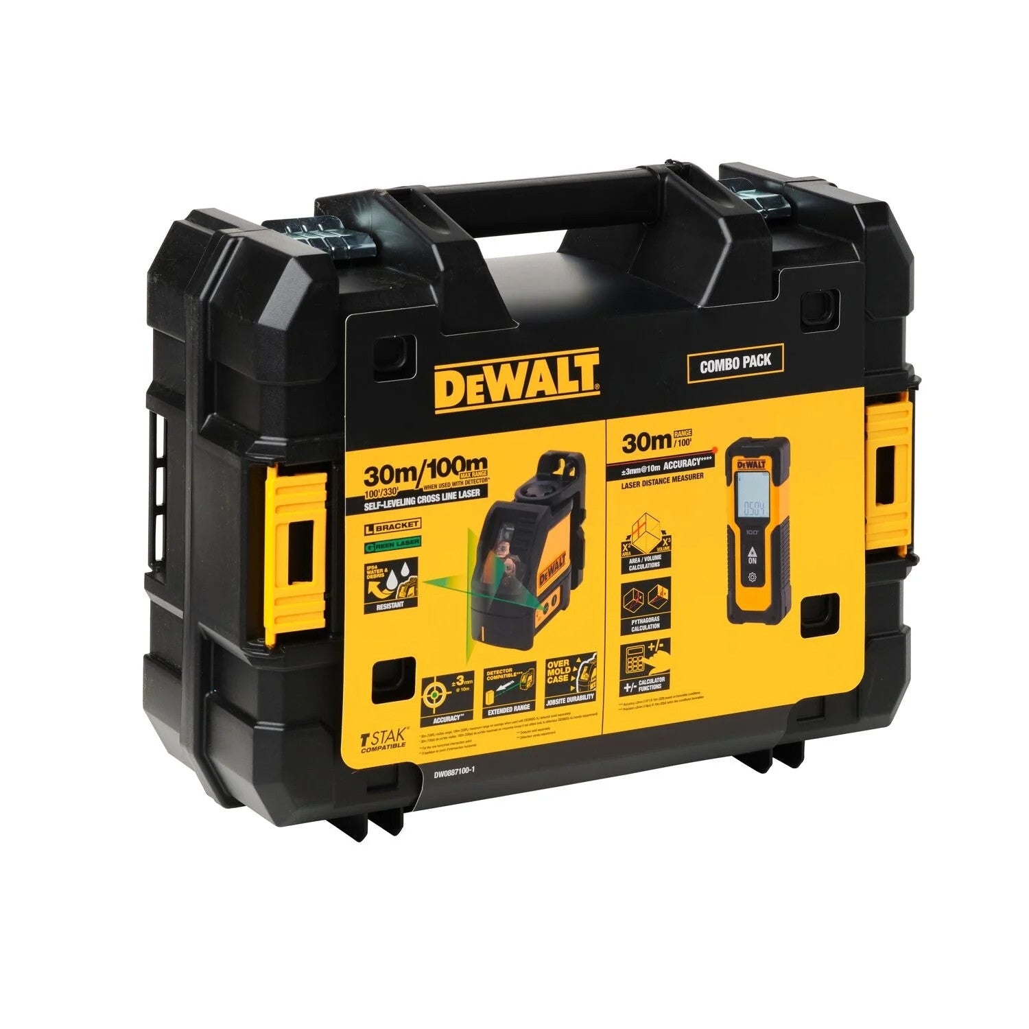 Set Dewalt láser DW088CG + Medidor DWHT77100  + Maletín Dewalt DW0887100-1 DEWALT - 4