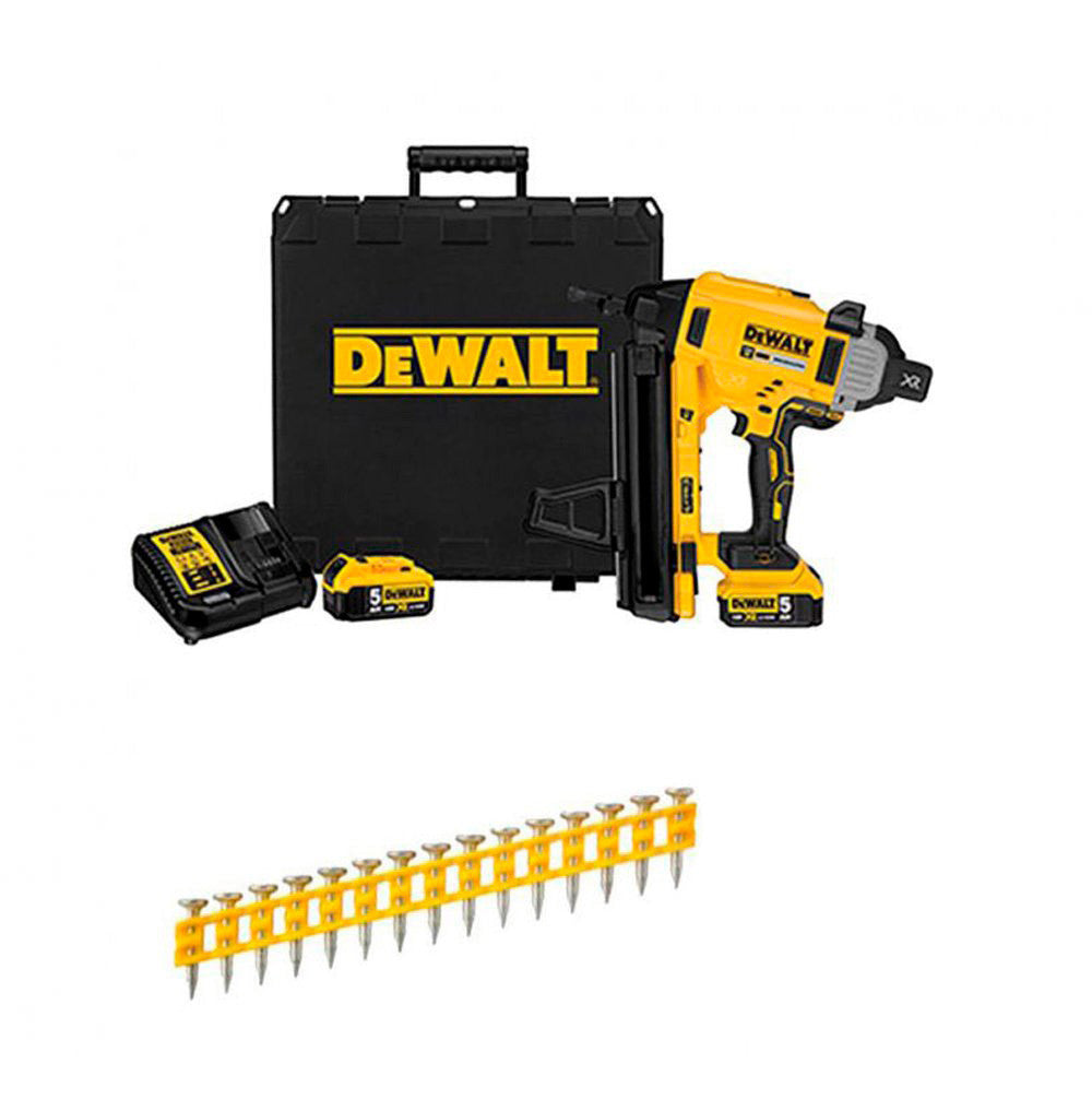 Dewalt 18V DCN890P2 Battery-Powered Concrete and Steel Nailer Combo + 50,250 20mm Nails