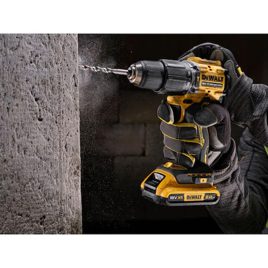 Taladro Percutor XR 18V Edición limitada 100 Años con 2bat 2Ah + Maletín Dewalt DCD100YD2T