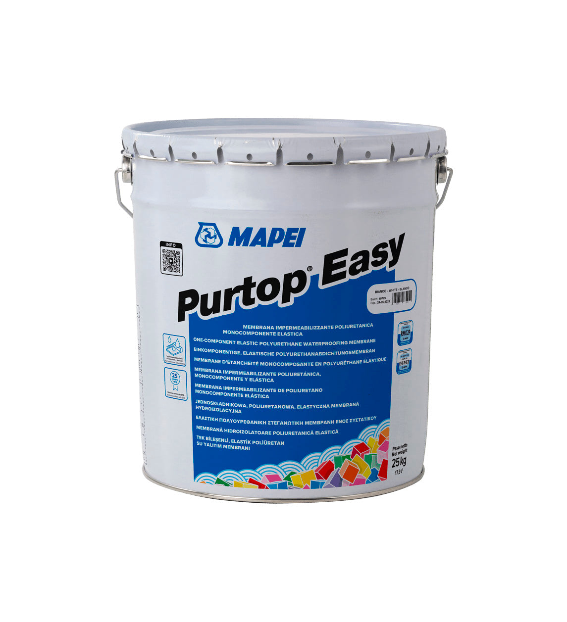 Bote Pintura Impermeabilizante Mapei Purtop Easy