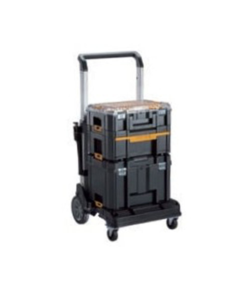 Tstak set 3 briefcases + Dewalt cart