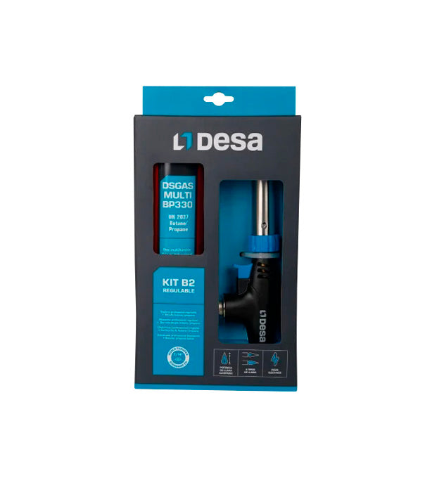 B2 Adjustable Gas Torch Kit - EU 7/16" Desa 42503110