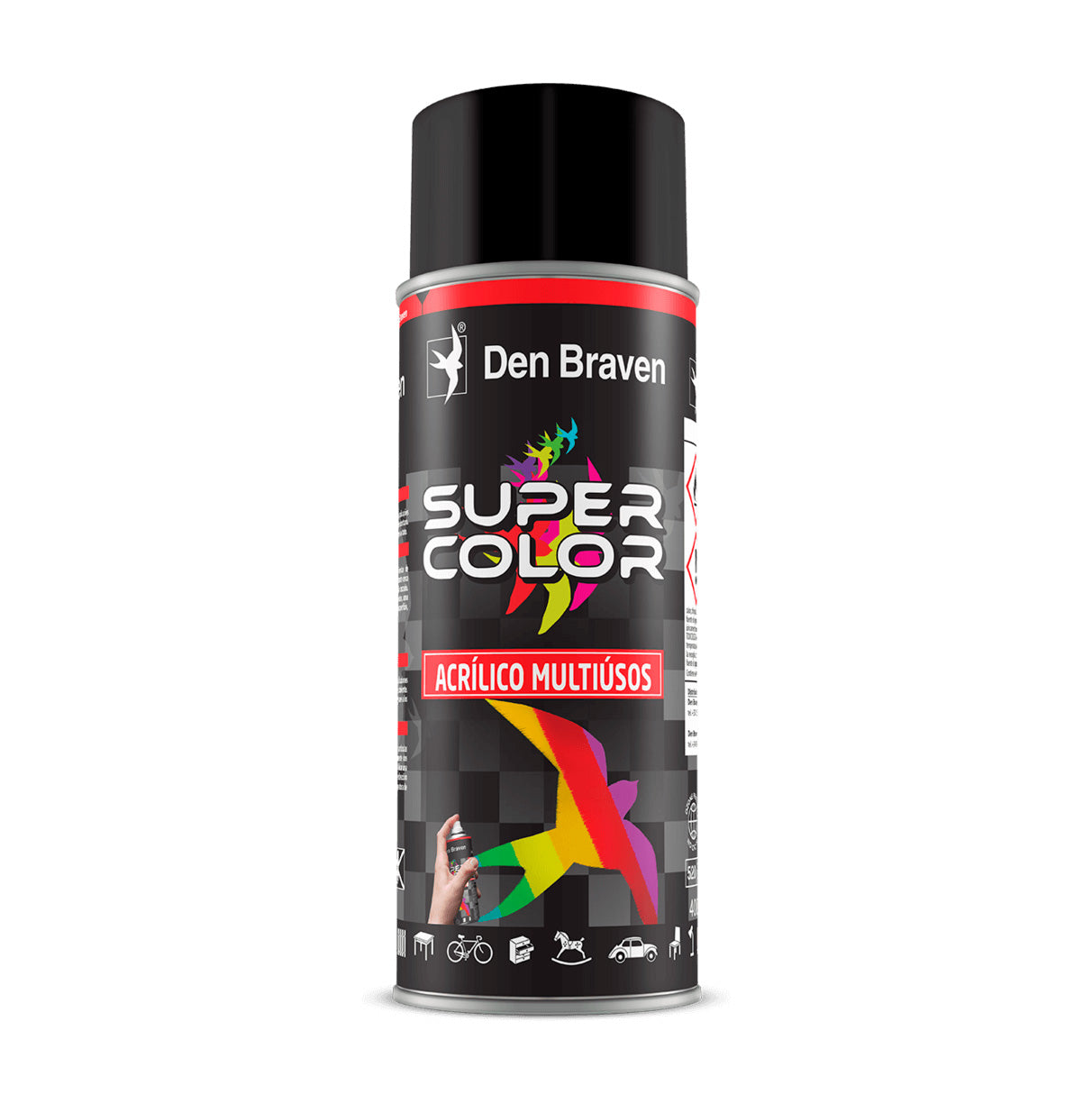 Spray can Supercolor Multipurpose Acrylic Paint 400ml Den Braven