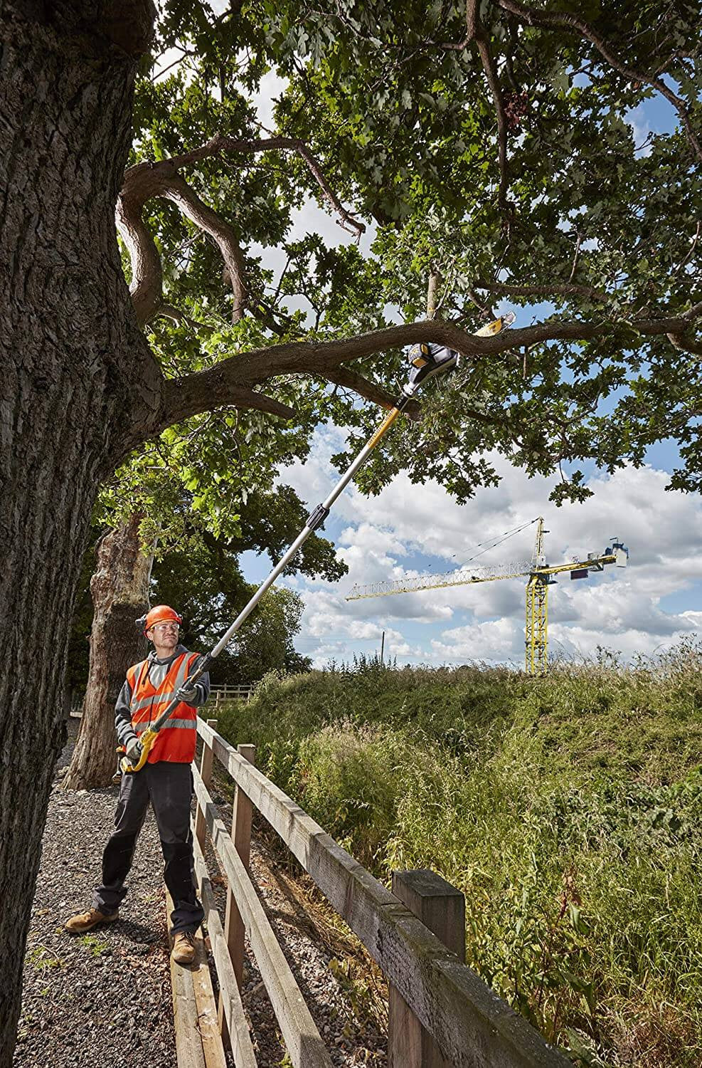 18V 450cm battery-powered height pruner with 5Ah battery Dewalt DCMPS567P1