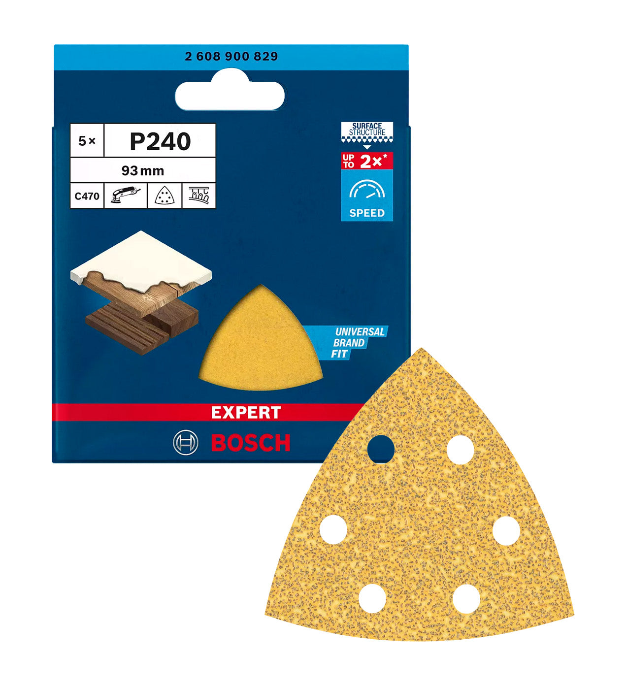 Sandpaper for Delta Expert Sander C470 5 pcs Bosch