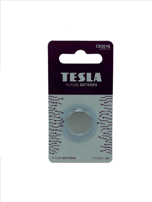 Blister 1 3V Tesla CR2016 Button Battery