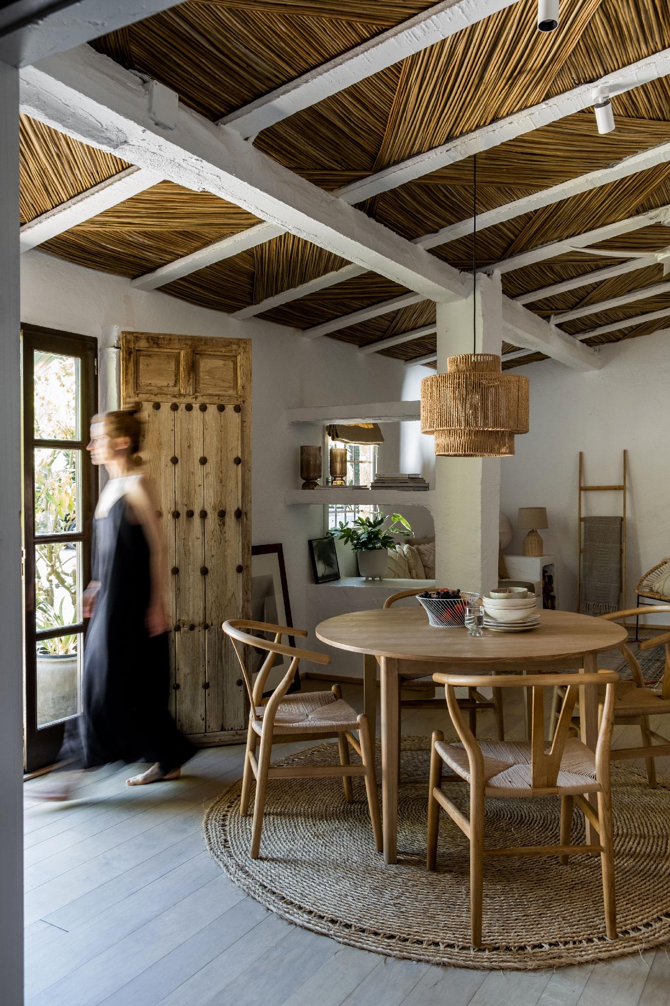 Decorative bamboo ladder 43×4×170cm Andrea House