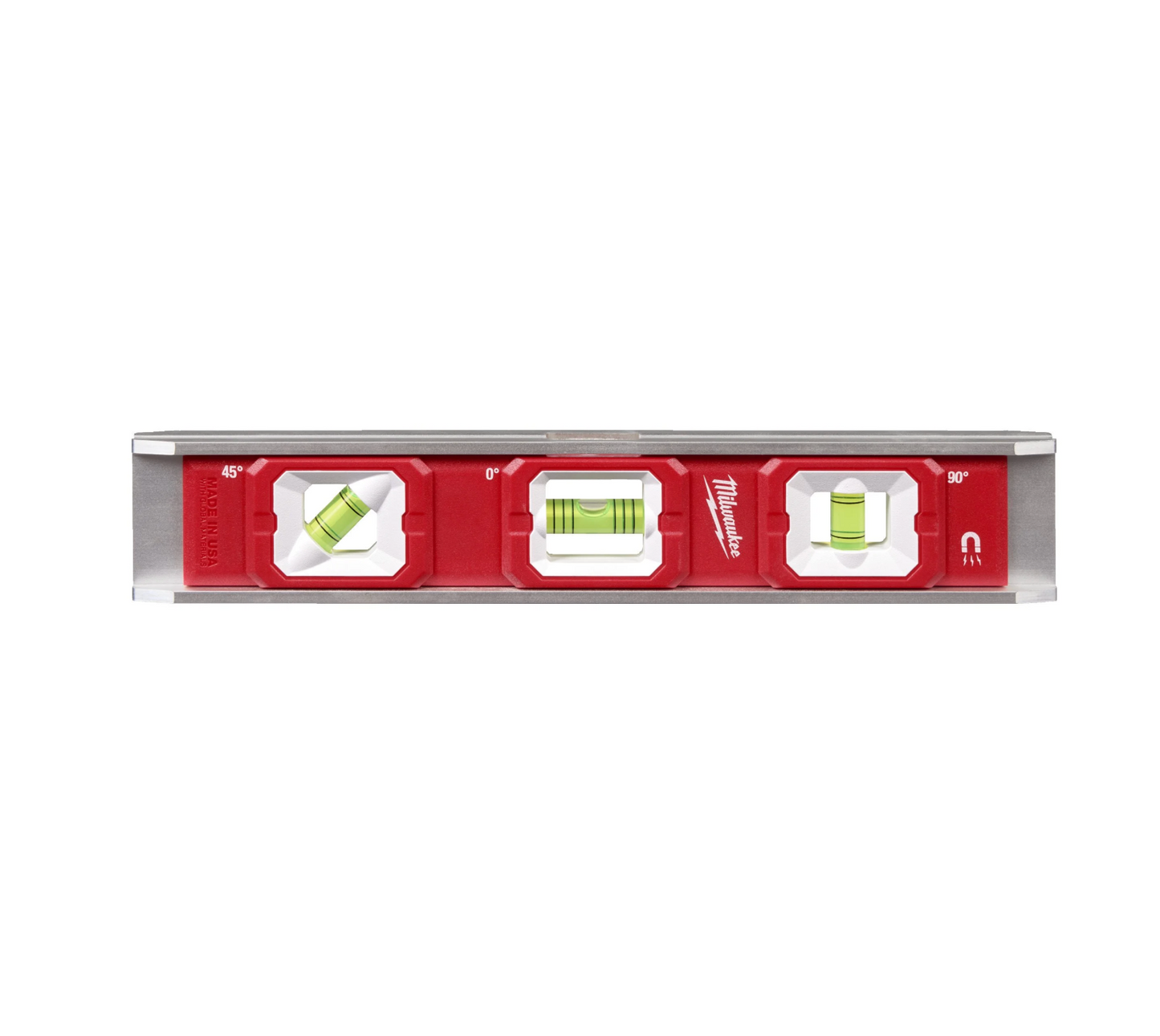 Torpedo level with 3 vials 25cm Milwaukee