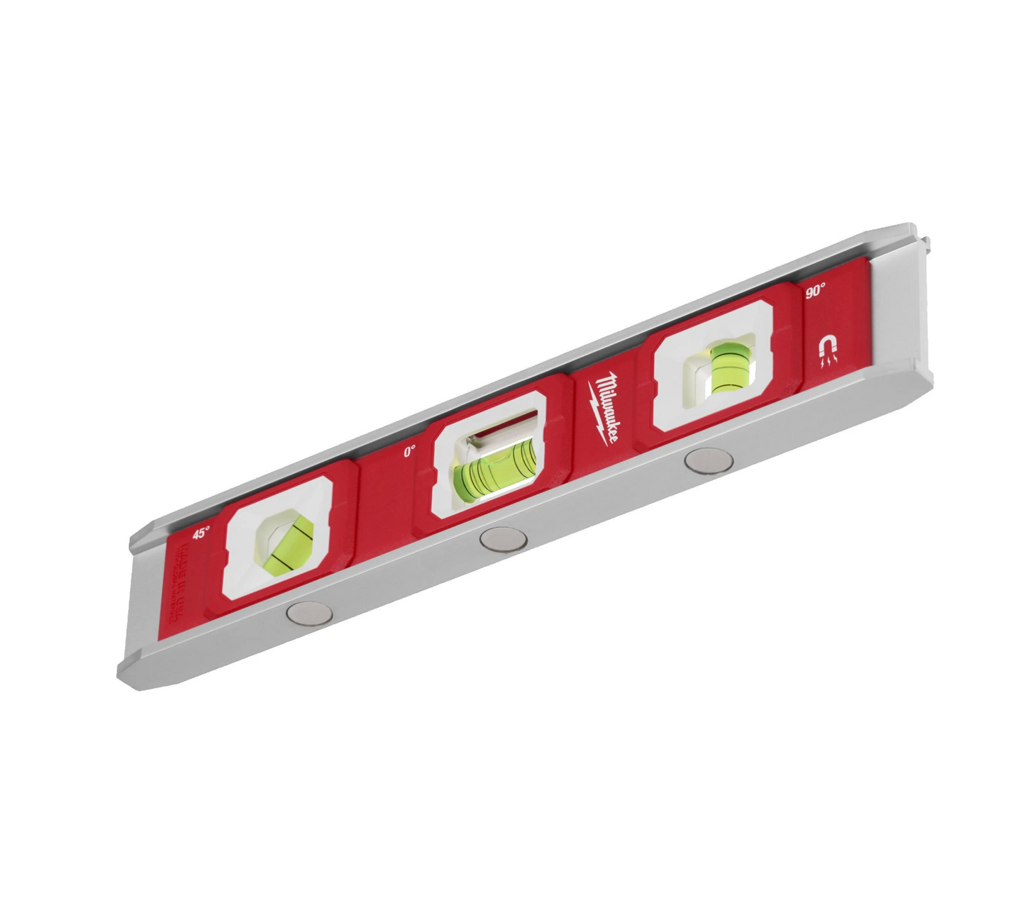 Torpedo level with 3 vials 25cm Milwaukee