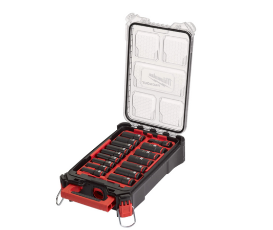 Juego de 16pcs vasos de imapcto 1/2" Milwaukee 4932480943