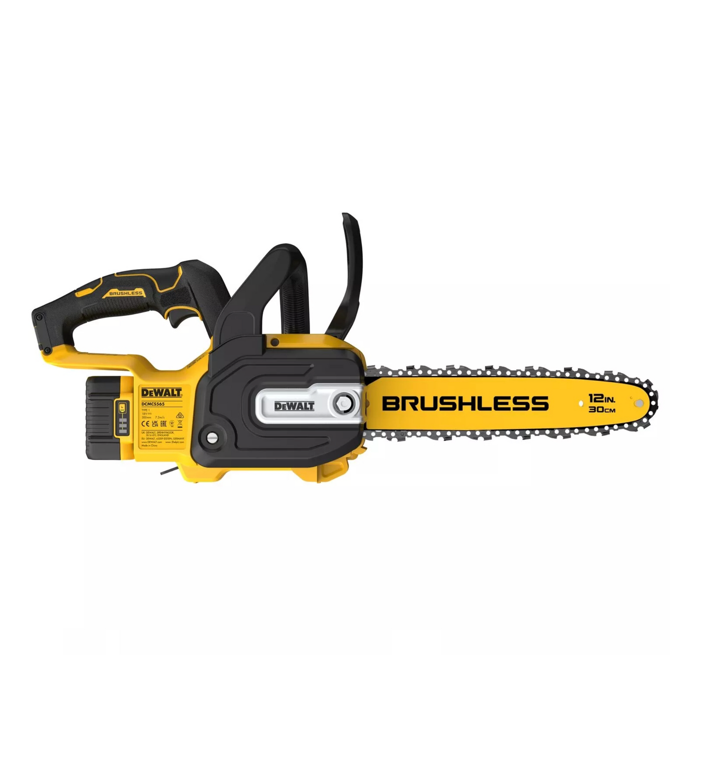 Dewalt XR 18V 30cm Compact Chainsaw with Battery and Charger DCMCS565P1