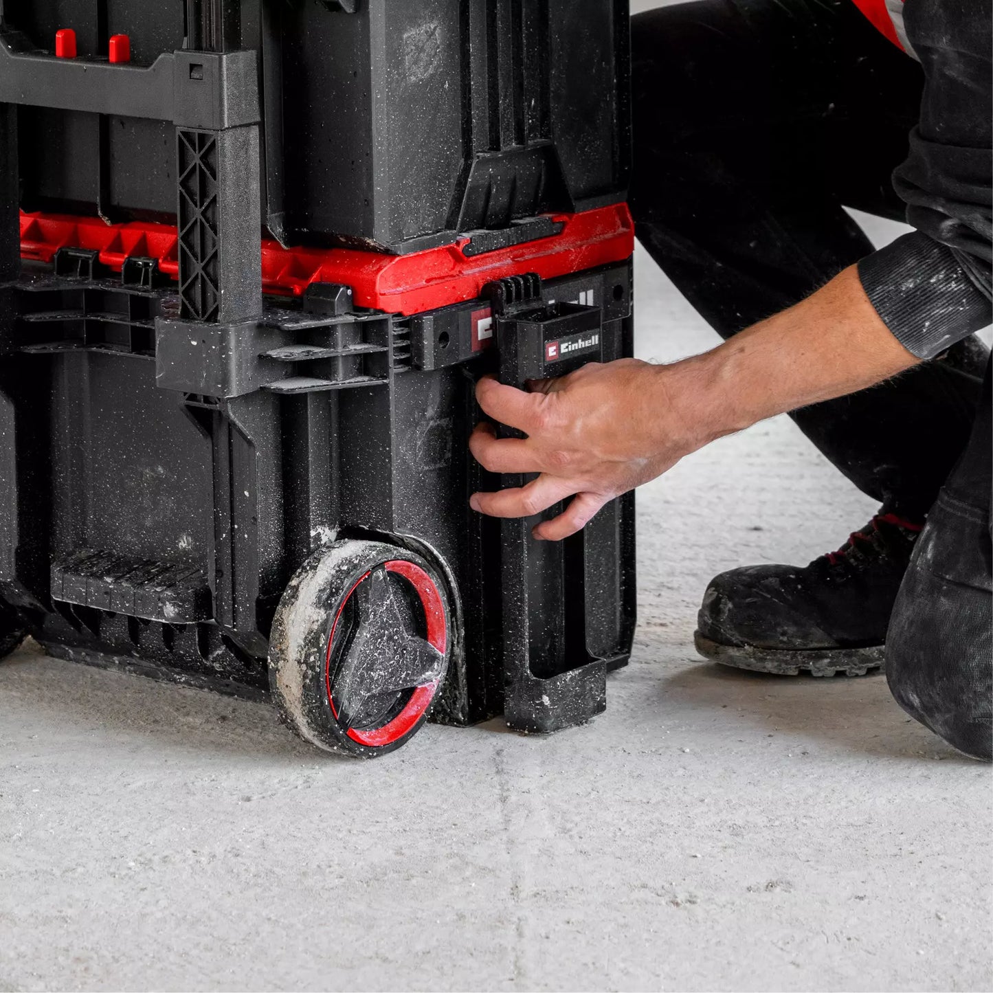 Support for spirit levels for Einhell E-Case system