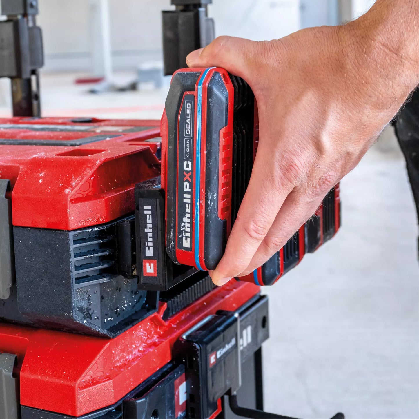 Battery holder for Einhell E-Case system