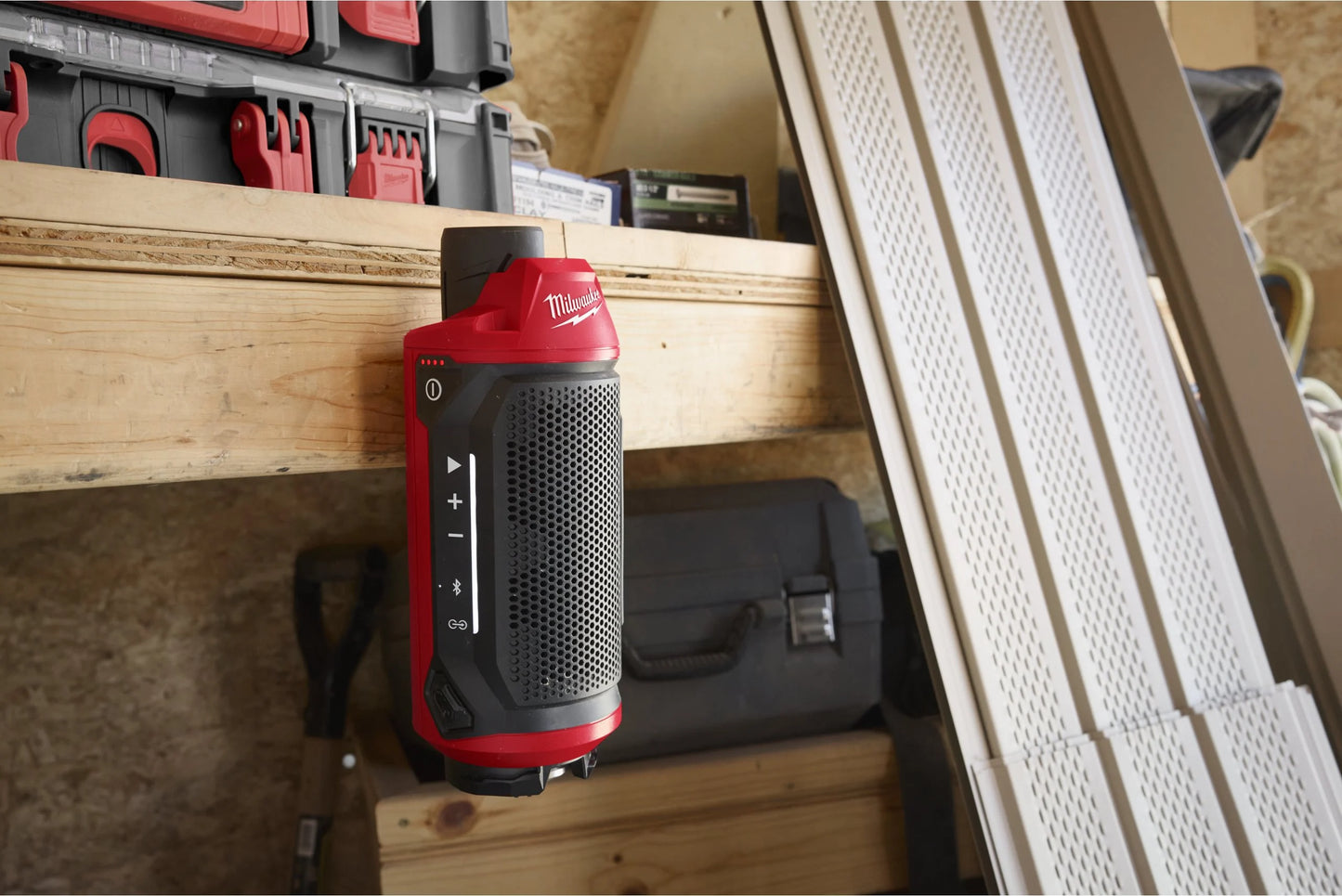 Altavoz M12 con Bluetooth compatible con Packout Milwaukee M12 SPEJSG2-0