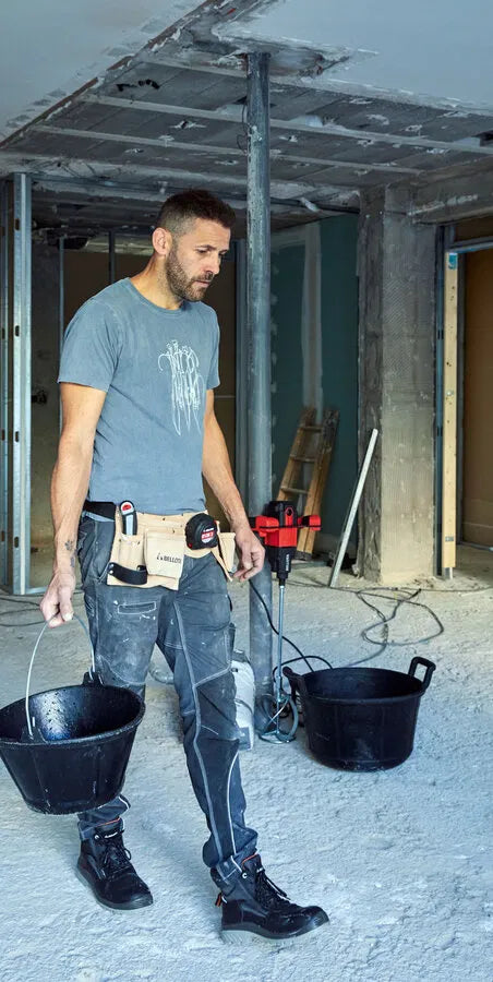 Bellota BKC10BM 10L Italian rubber bucket with metal handle