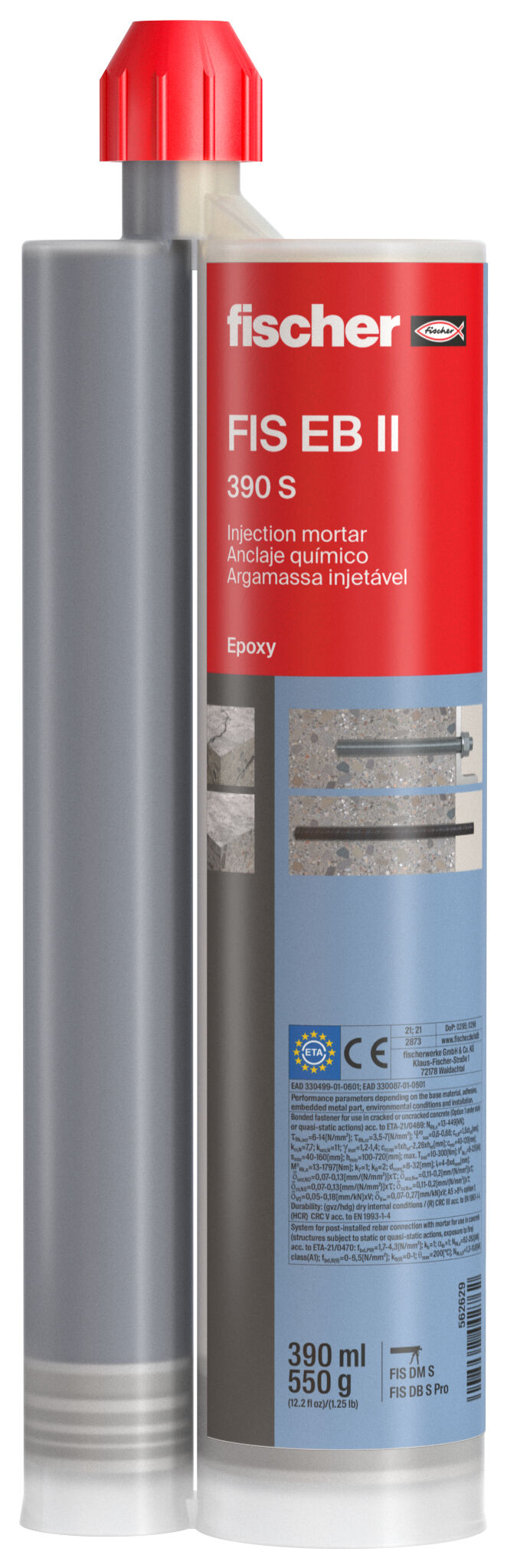 Taco químico Fischer FIS EB II 390 S 390 ml