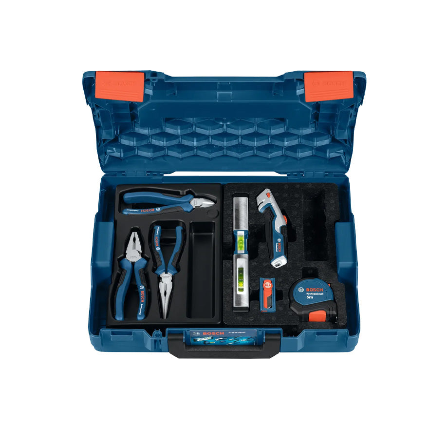 Set de 16 herramientas manuales con maletín Pro Bosch